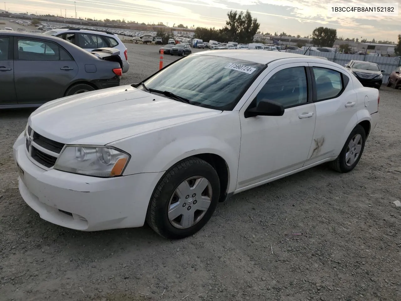 2010 Dodge Avenger Sxt VIN: 1B3CC4FB8AN152182 Lot: 77590724