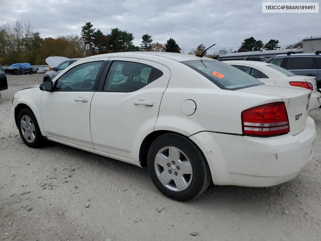 2010 Dodge Avenger Sxt VIN: 1B3CC4FB8AN189491 Lot: 78448914