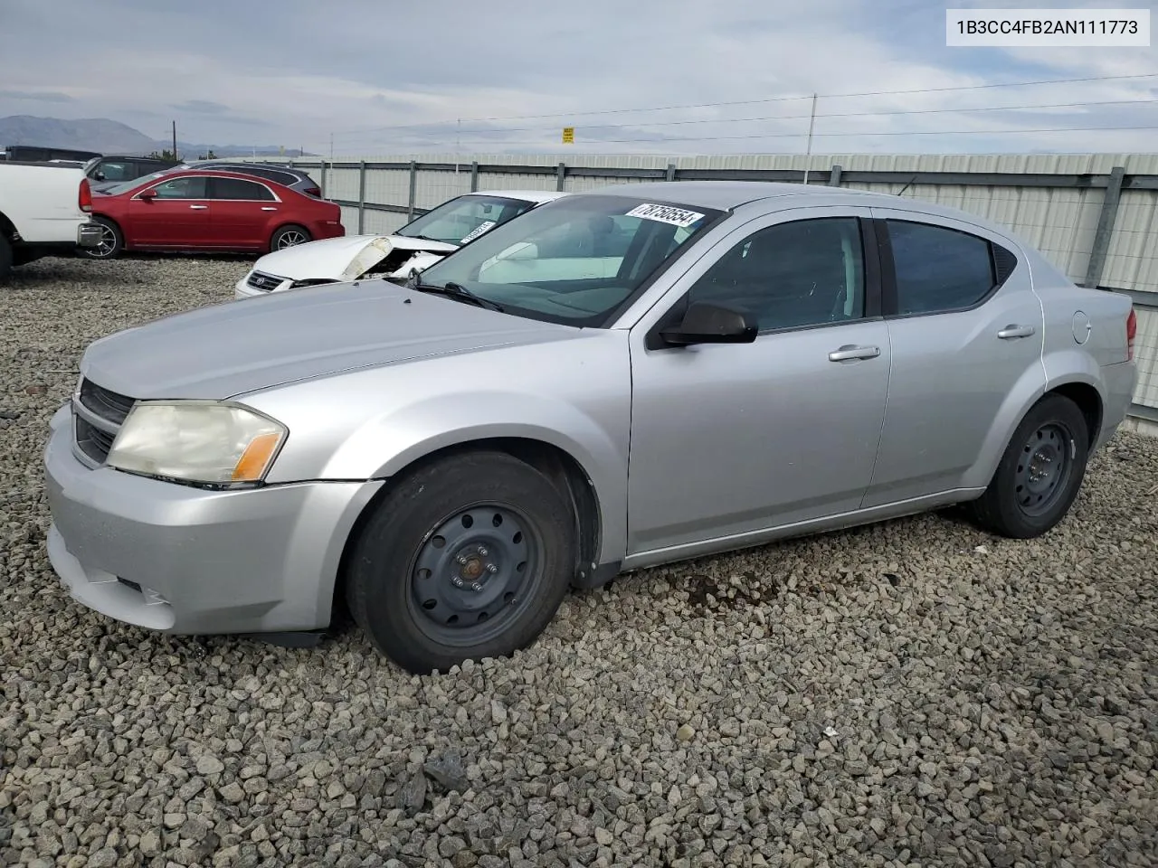 2010 Dodge Avenger Sxt VIN: 1B3CC4FB2AN111773 Lot: 78750554