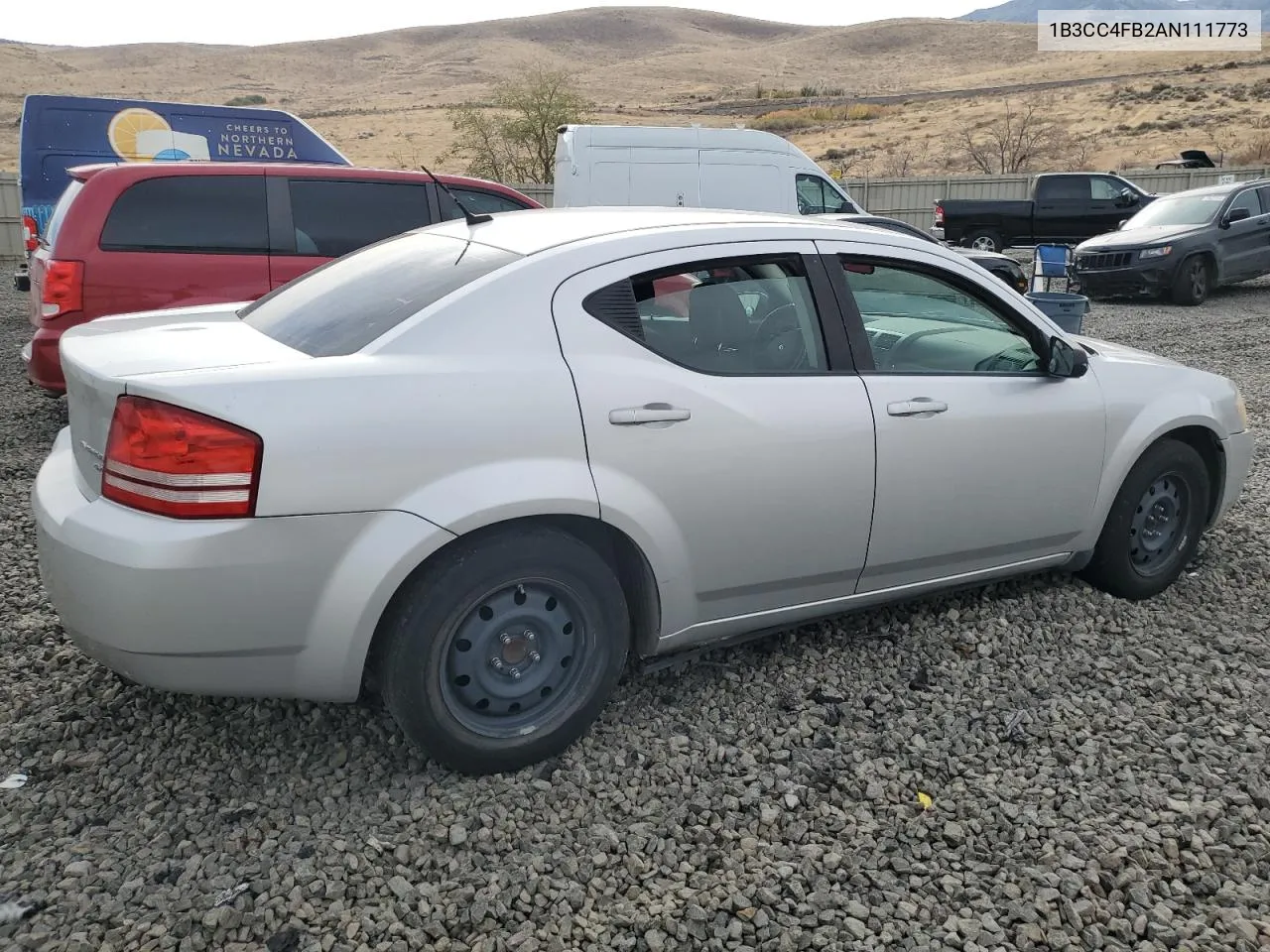 2010 Dodge Avenger Sxt VIN: 1B3CC4FB2AN111773 Lot: 78750554