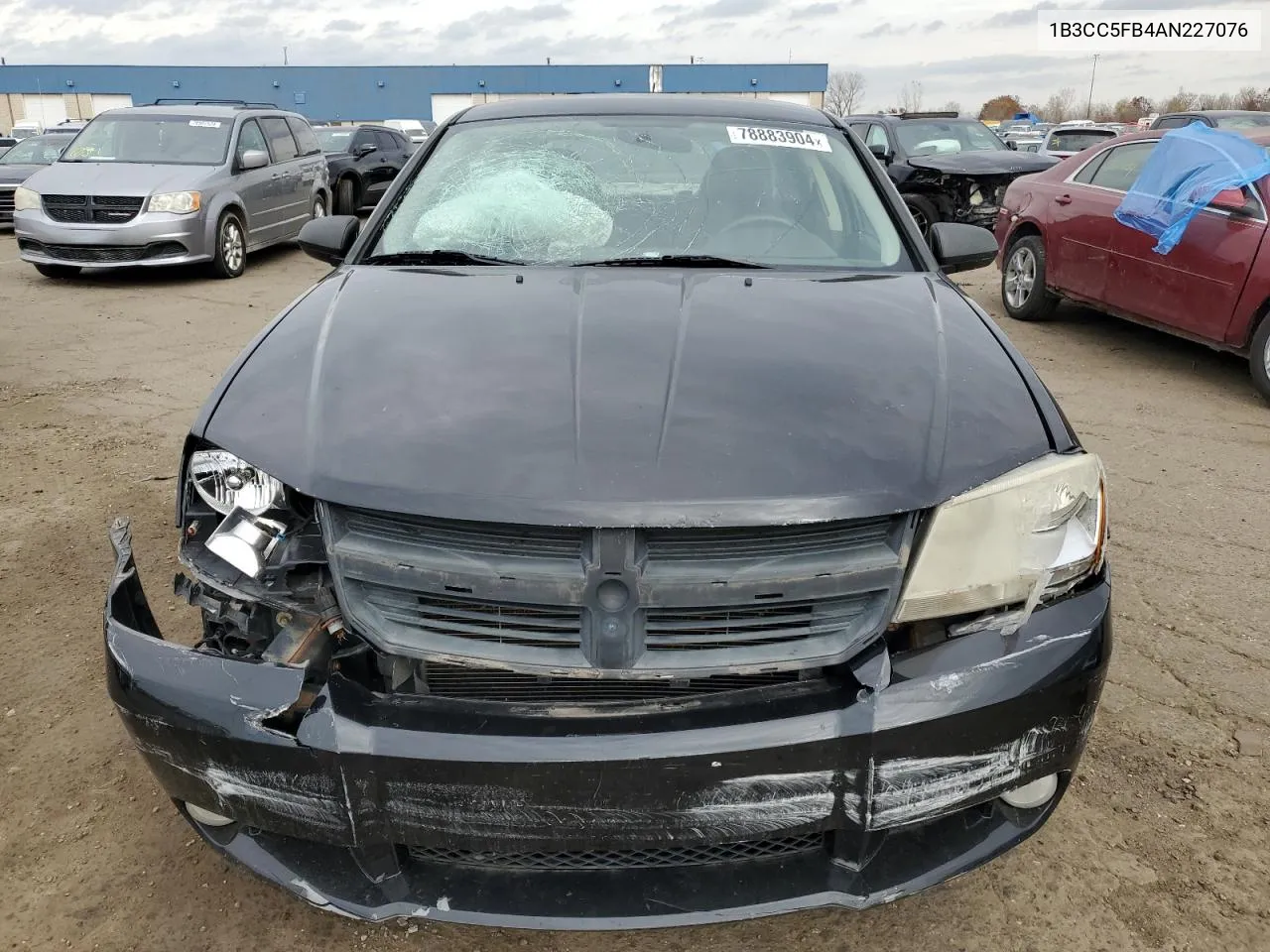 2010 Dodge Avenger R/T VIN: 1B3CC5FB4AN227076 Lot: 78883904