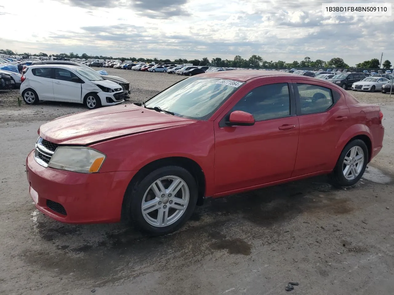 2011 Dodge Avenger Mainstreet VIN: 1B3BD1FB4BN509110 Lot: 56771864