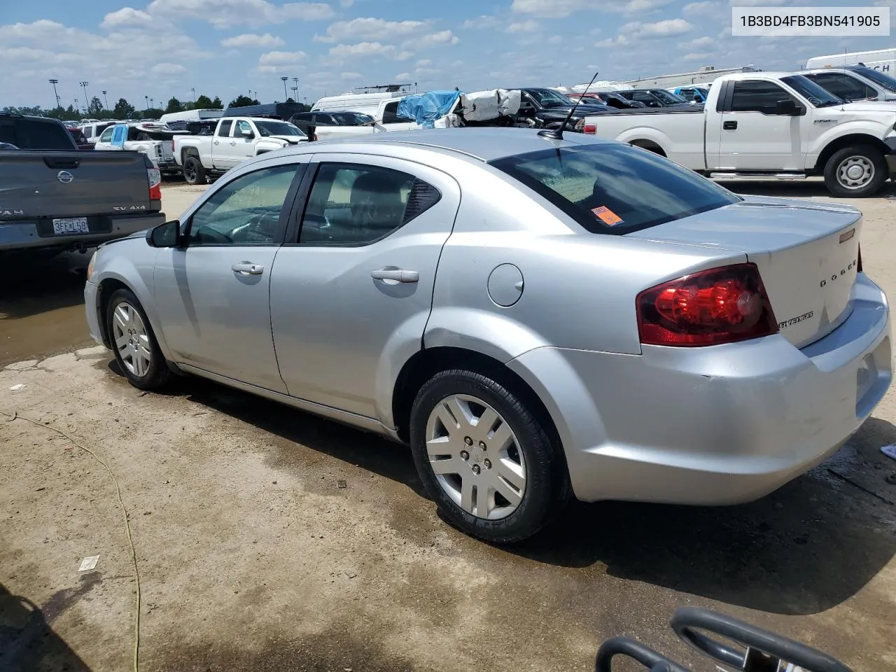 2011 Dodge Avenger Express VIN: 1B3BD4FB3BN541905 Lot: 61257174