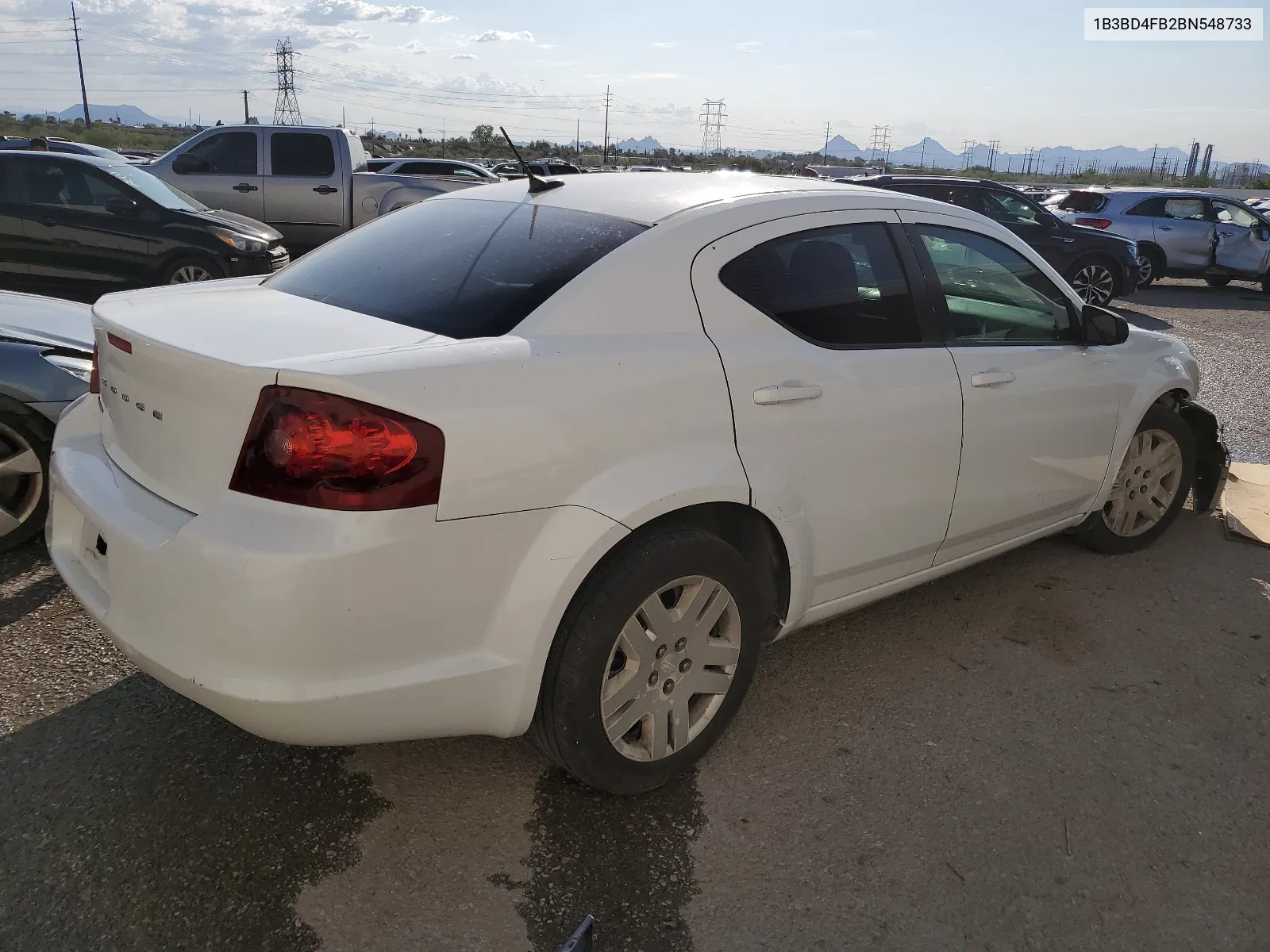 2011 Dodge Avenger Express VIN: 1B3BD4FB2BN548733 Lot: 61655114