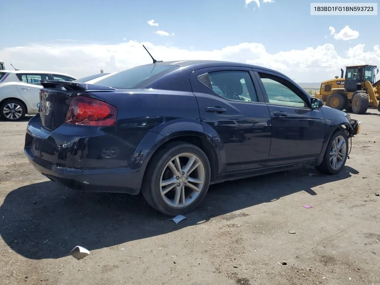 2011 Dodge Avenger Mainstreet VIN: 1B3BD1FG1BN593723 Lot: 62267544