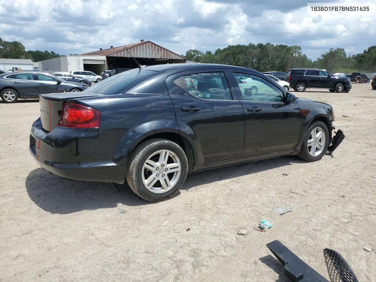 2011 Dodge Avenger Mainstreet VIN: 1B3BD1FB7BN531635 Lot: 62994484