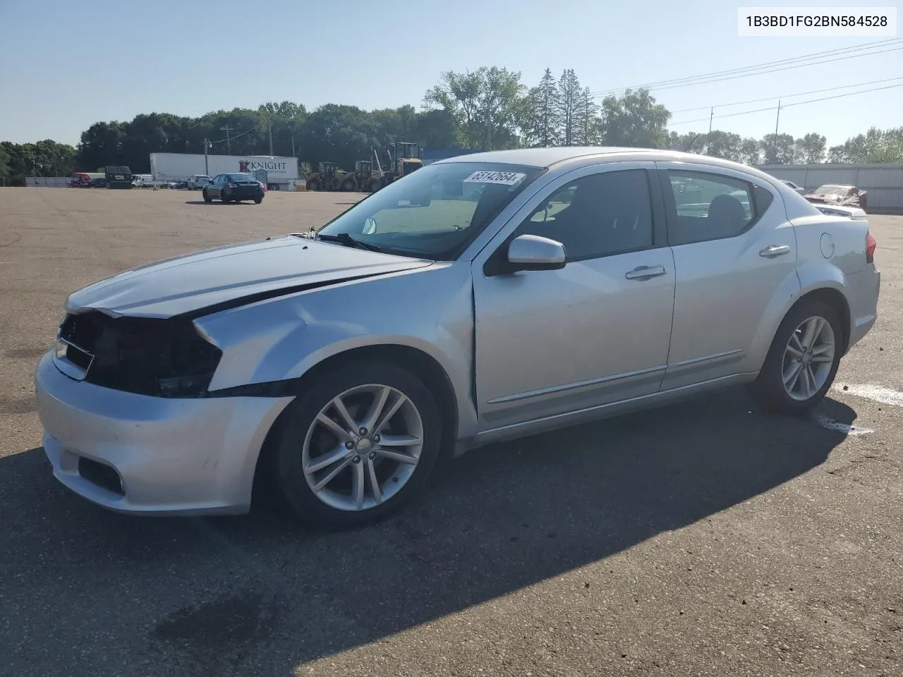 2011 Dodge Avenger Mainstreet VIN: 1B3BD1FG2BN584528 Lot: 65142664