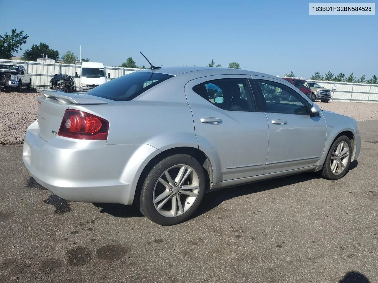 2011 Dodge Avenger Mainstreet VIN: 1B3BD1FG2BN584528 Lot: 65142664