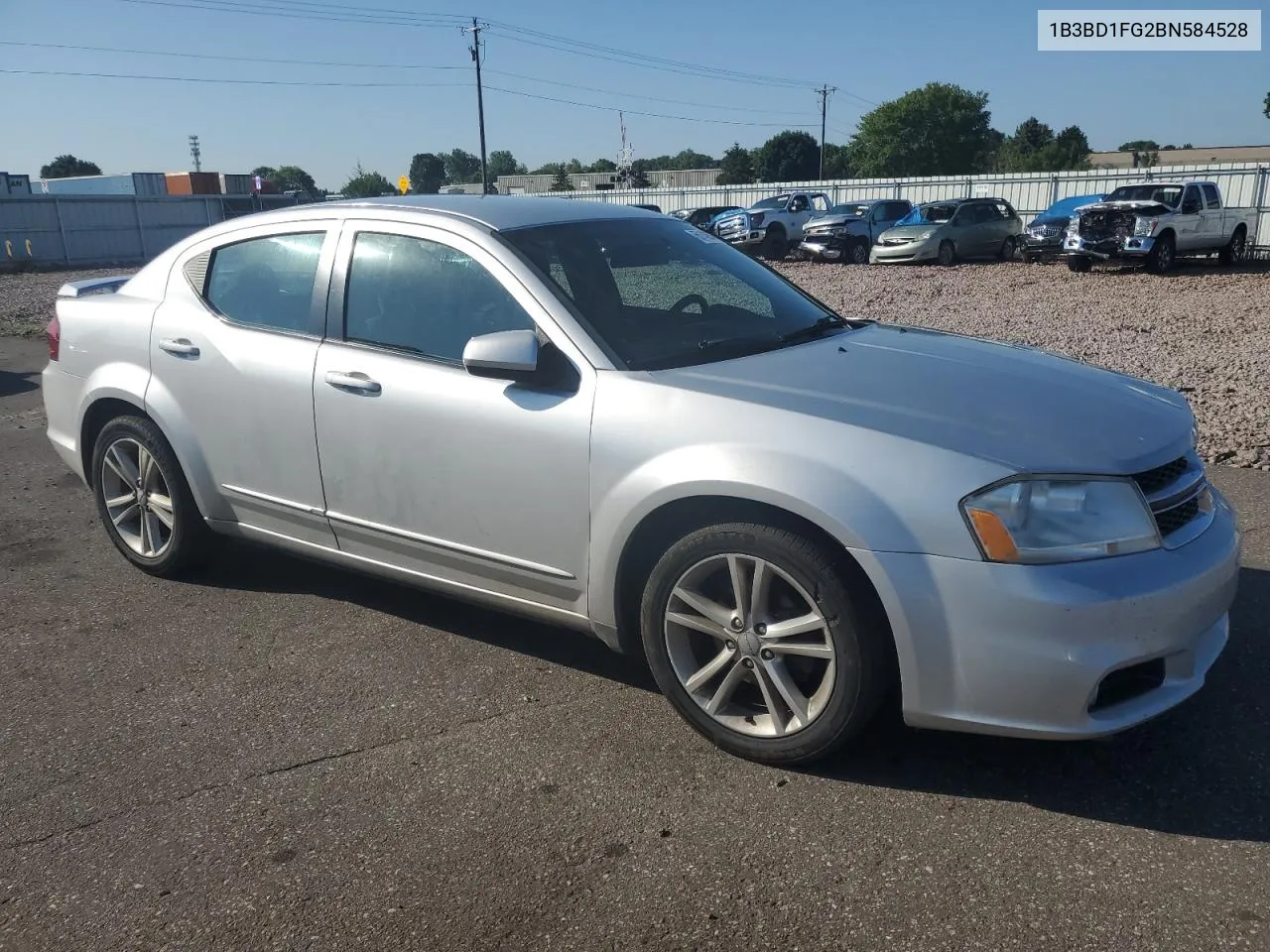 2011 Dodge Avenger Mainstreet VIN: 1B3BD1FG2BN584528 Lot: 65142664