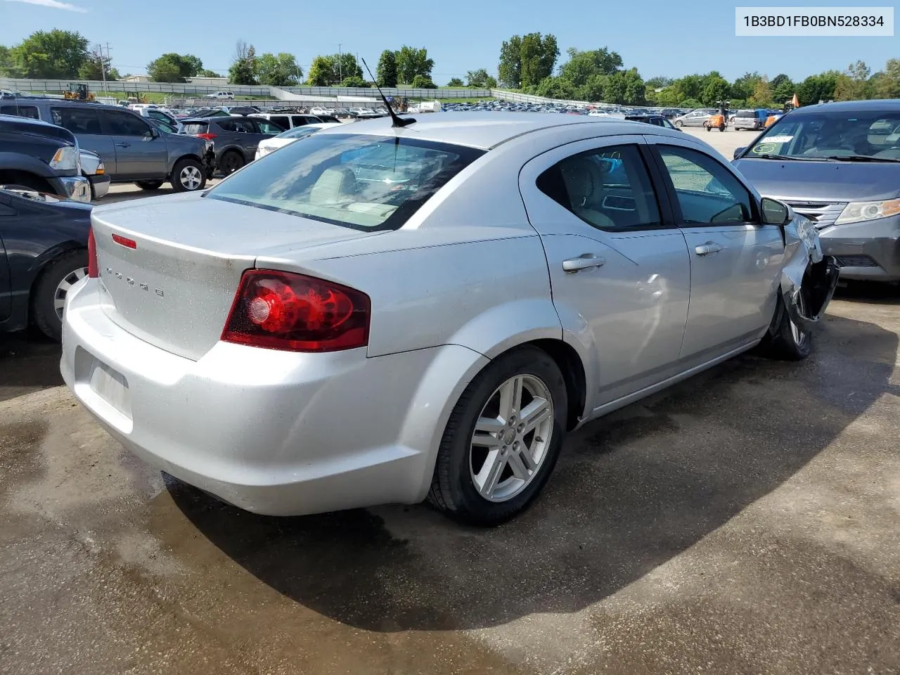 2011 Dodge Avenger Mainstreet VIN: 1B3BD1FB0BN528334 Lot: 65401164