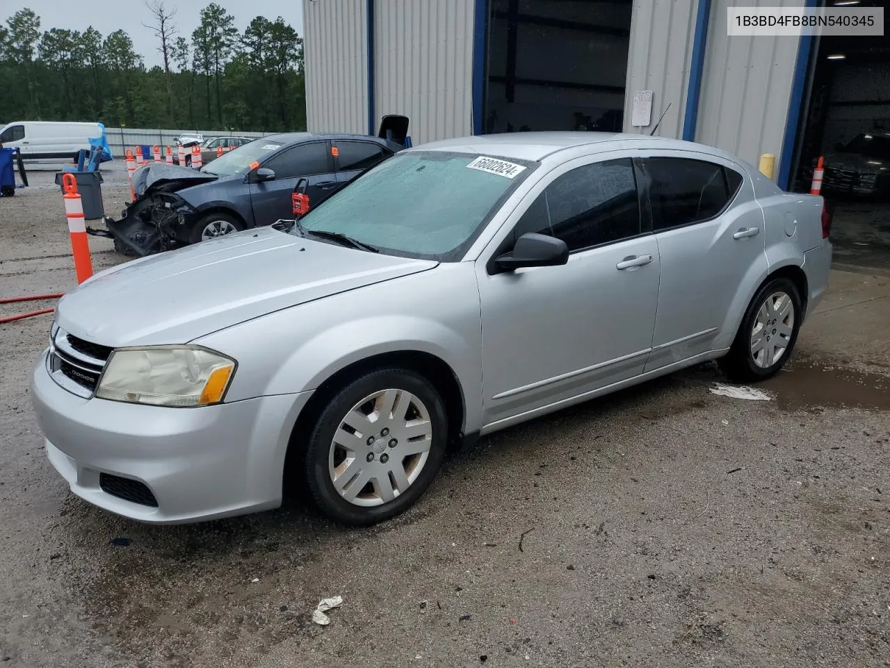 2011 Dodge Avenger Express VIN: 1B3BD4FB8BN540345 Lot: 66002624