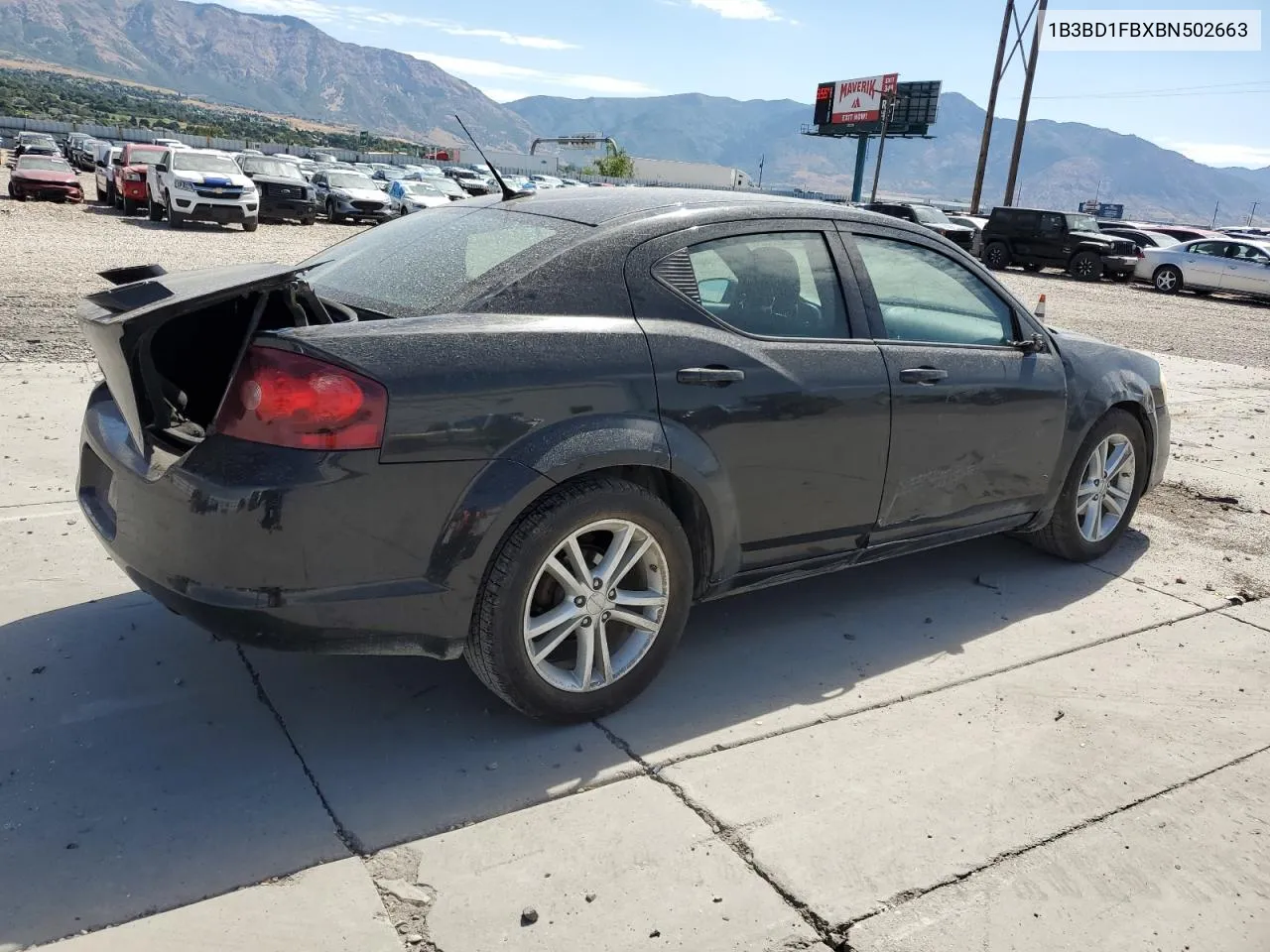 2011 Dodge Avenger Mainstreet VIN: 1B3BD1FBXBN502663 Lot: 66288524