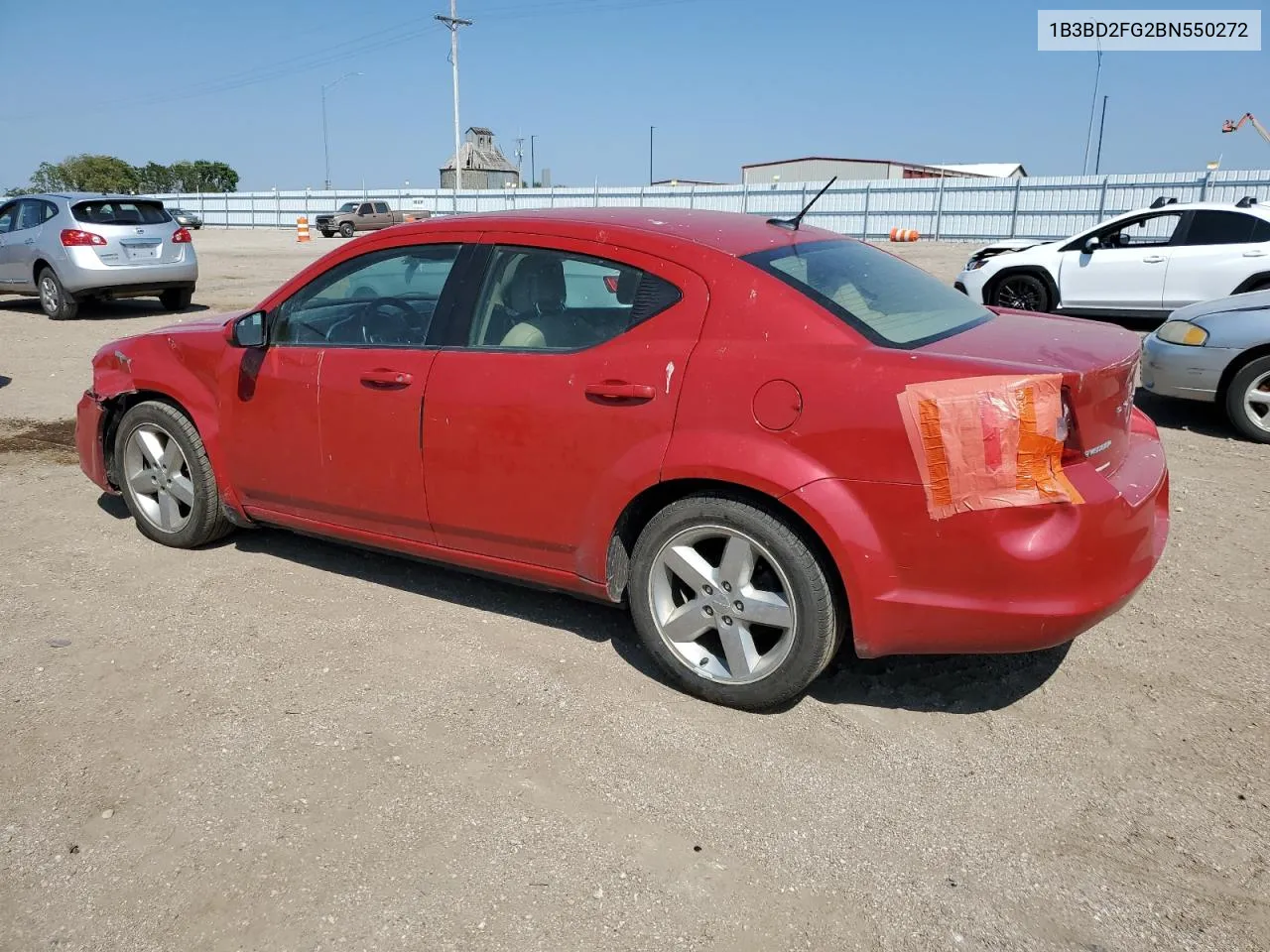 2011 Dodge Avenger Lux VIN: 1B3BD2FG2BN550272 Lot: 69102694