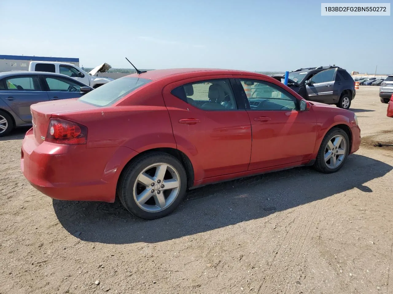 2011 Dodge Avenger Lux VIN: 1B3BD2FG2BN550272 Lot: 69102694