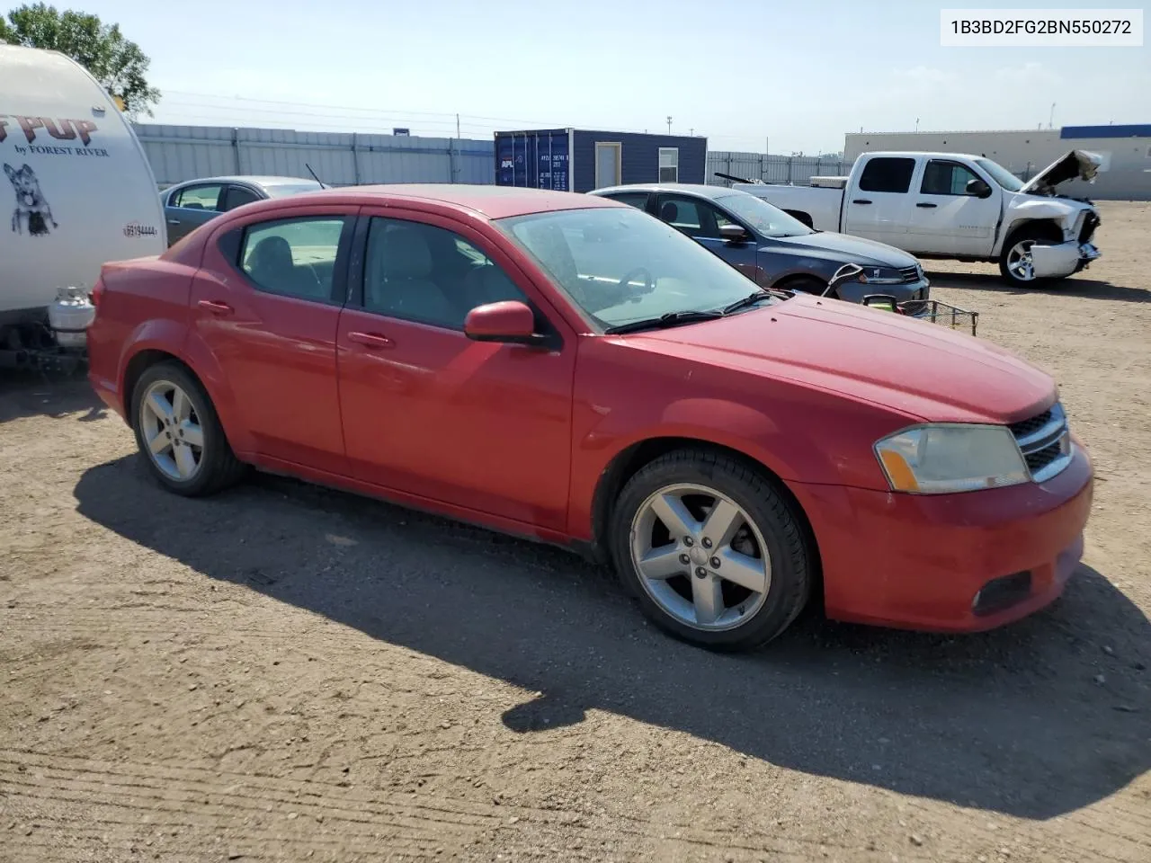 2011 Dodge Avenger Lux VIN: 1B3BD2FG2BN550272 Lot: 69102694