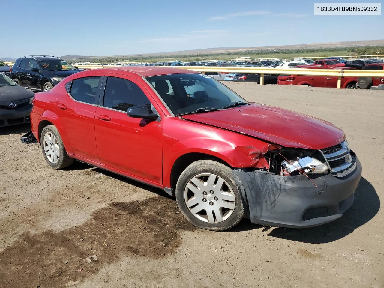 2011 Dodge Avenger Express VIN: 1B3BD4FB9BN509332 Lot: 69528334