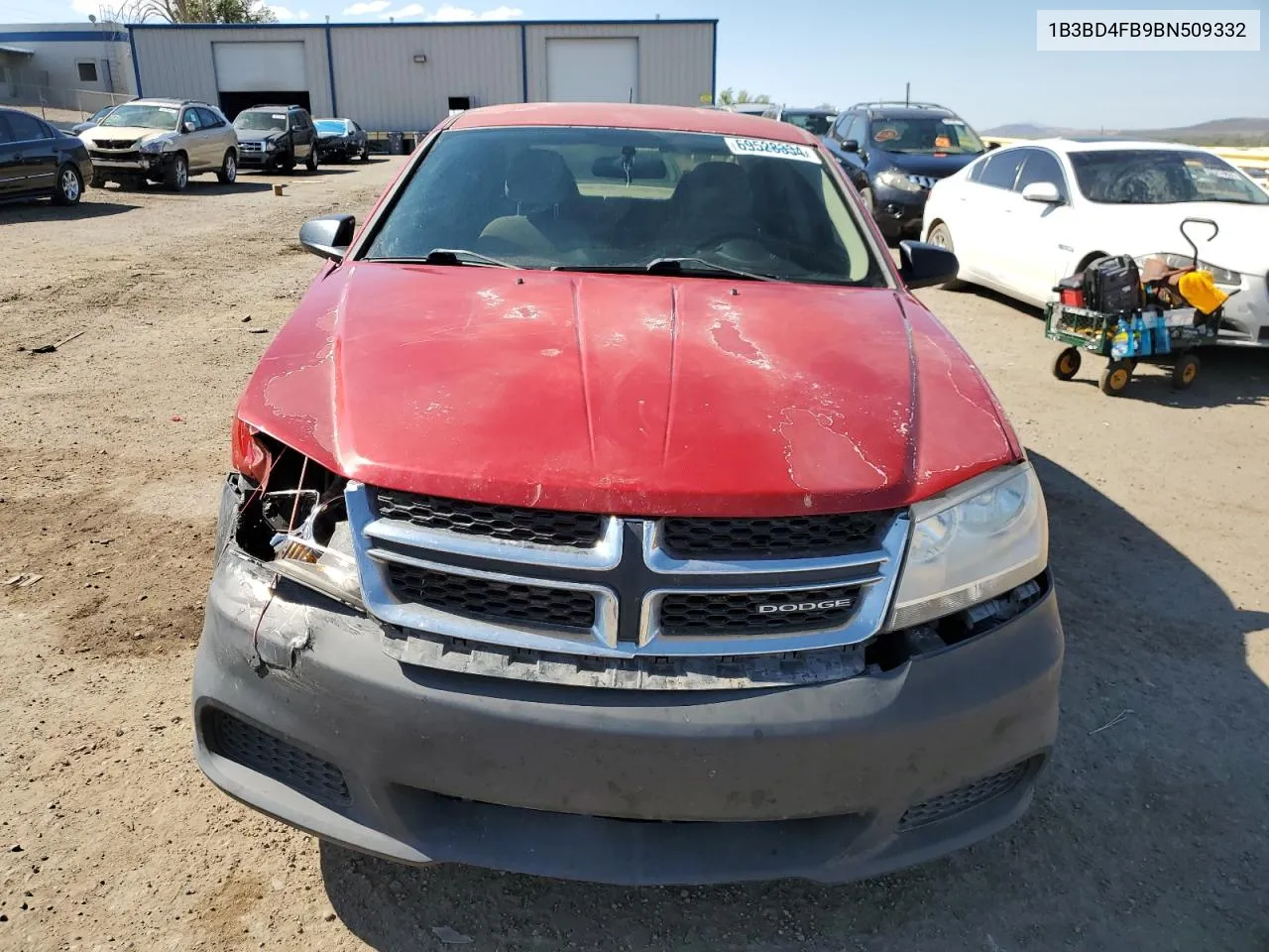 2011 Dodge Avenger Express VIN: 1B3BD4FB9BN509332 Lot: 69528334