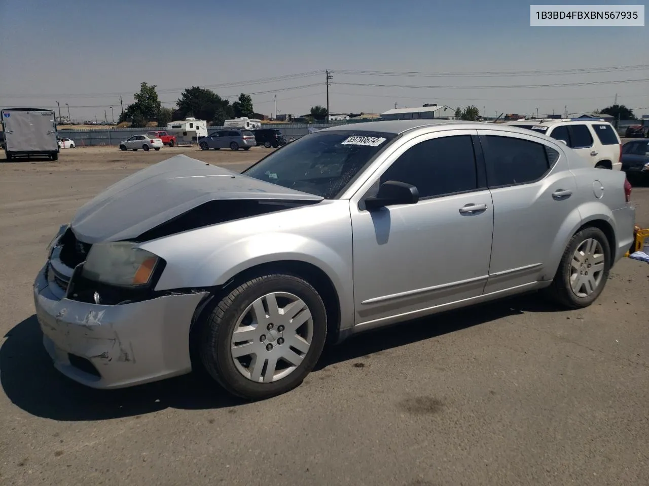 2011 Dodge Avenger Express VIN: 1B3BD4FBXBN567935 Lot: 69790674