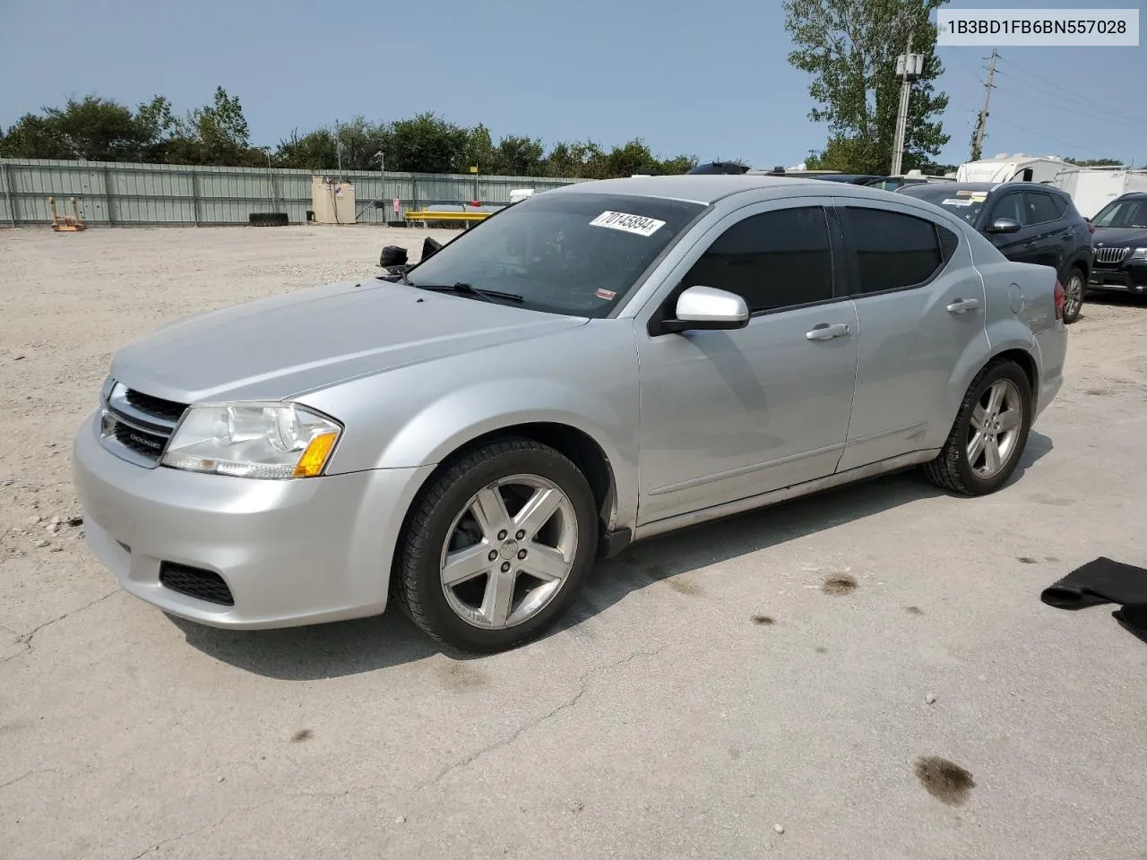 2011 Dodge Avenger Mainstreet VIN: 1B3BD1FB6BN557028 Lot: 70145894