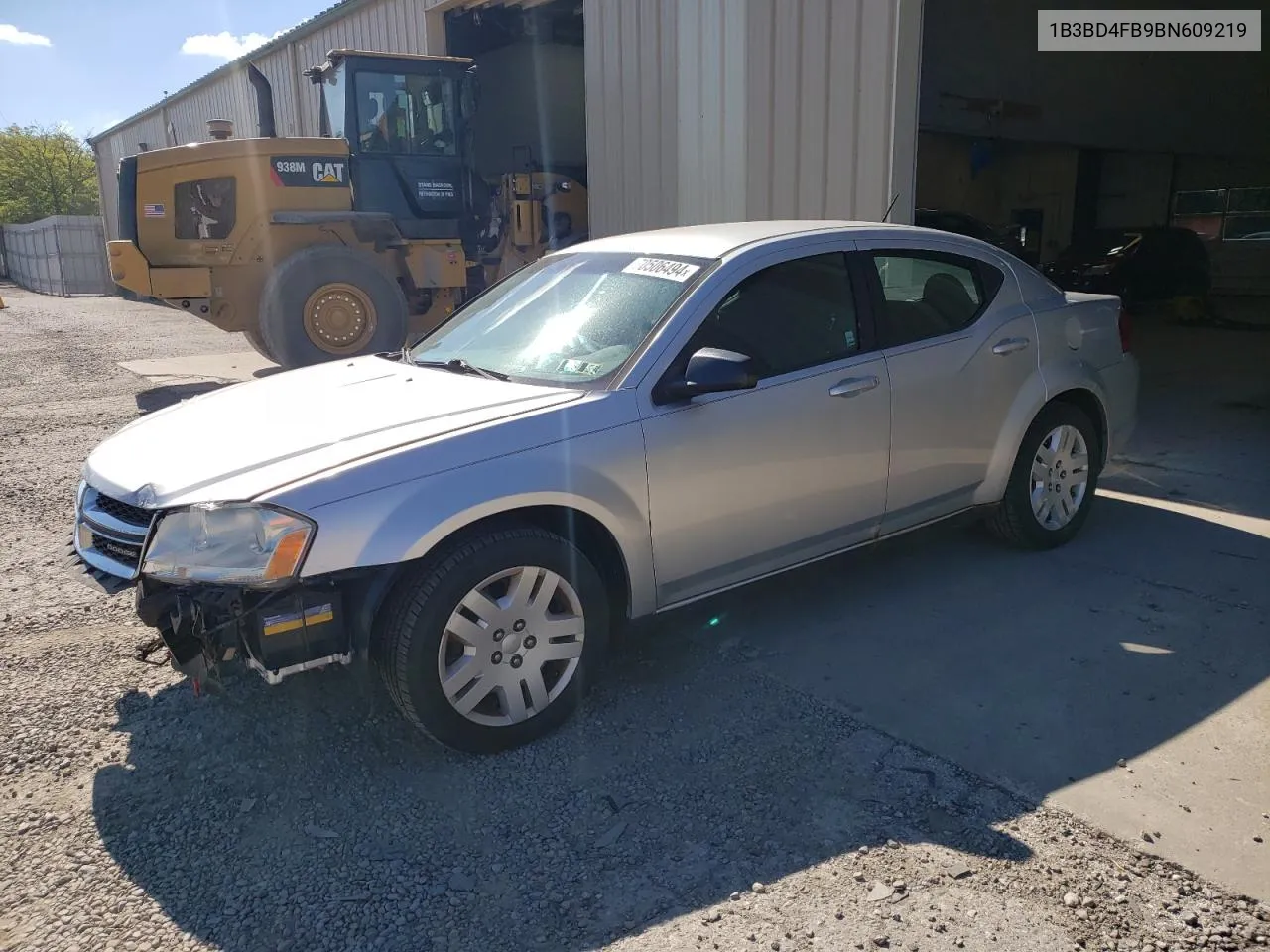 2011 Dodge Avenger Express VIN: 1B3BD4FB9BN609219 Lot: 70506494