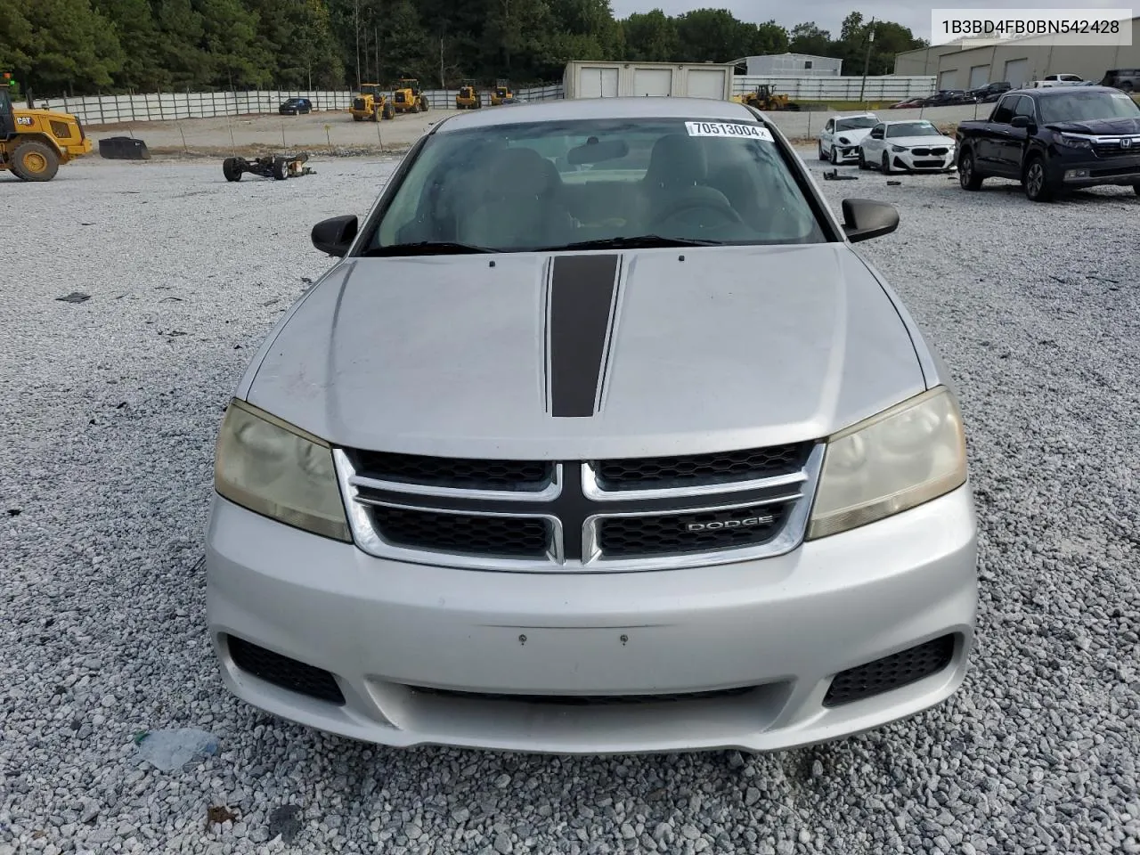 2011 Dodge Avenger Express VIN: 1B3BD4FB0BN542428 Lot: 70513004