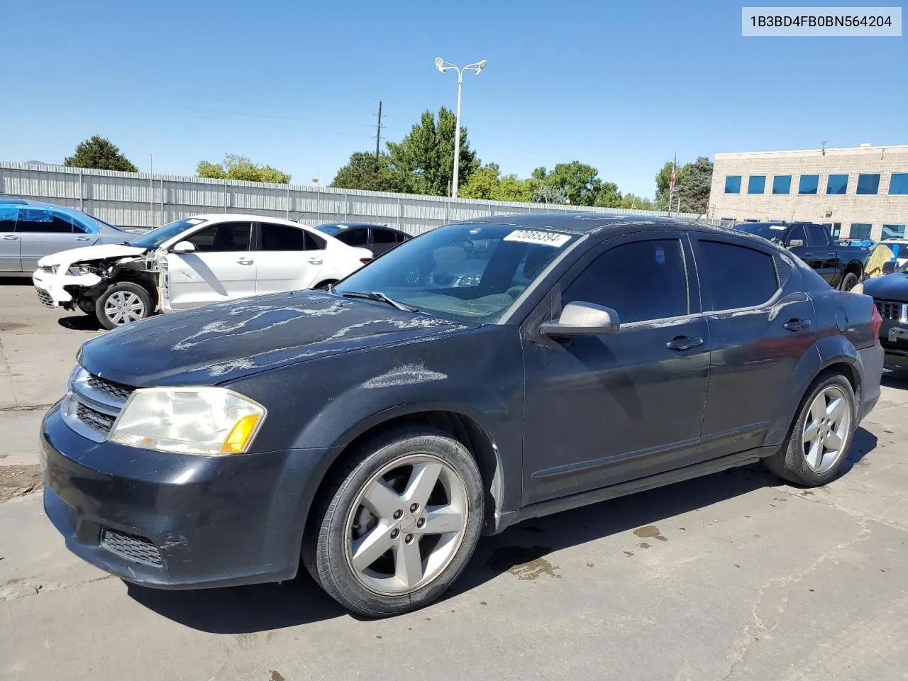 2011 Dodge Avenger Express VIN: 1B3BD4FB0BN564204 Lot: 72085394