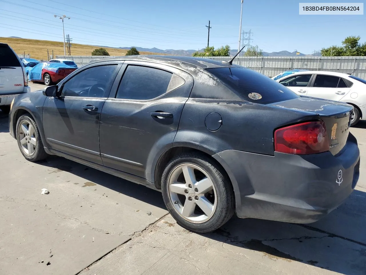 2011 Dodge Avenger Express VIN: 1B3BD4FB0BN564204 Lot: 72085394