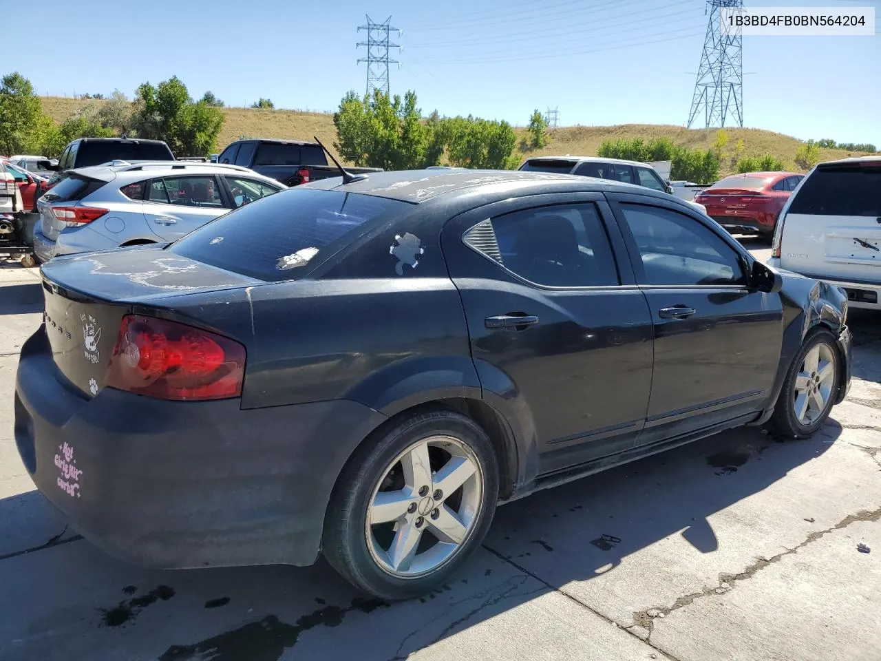 2011 Dodge Avenger Express VIN: 1B3BD4FB0BN564204 Lot: 72085394