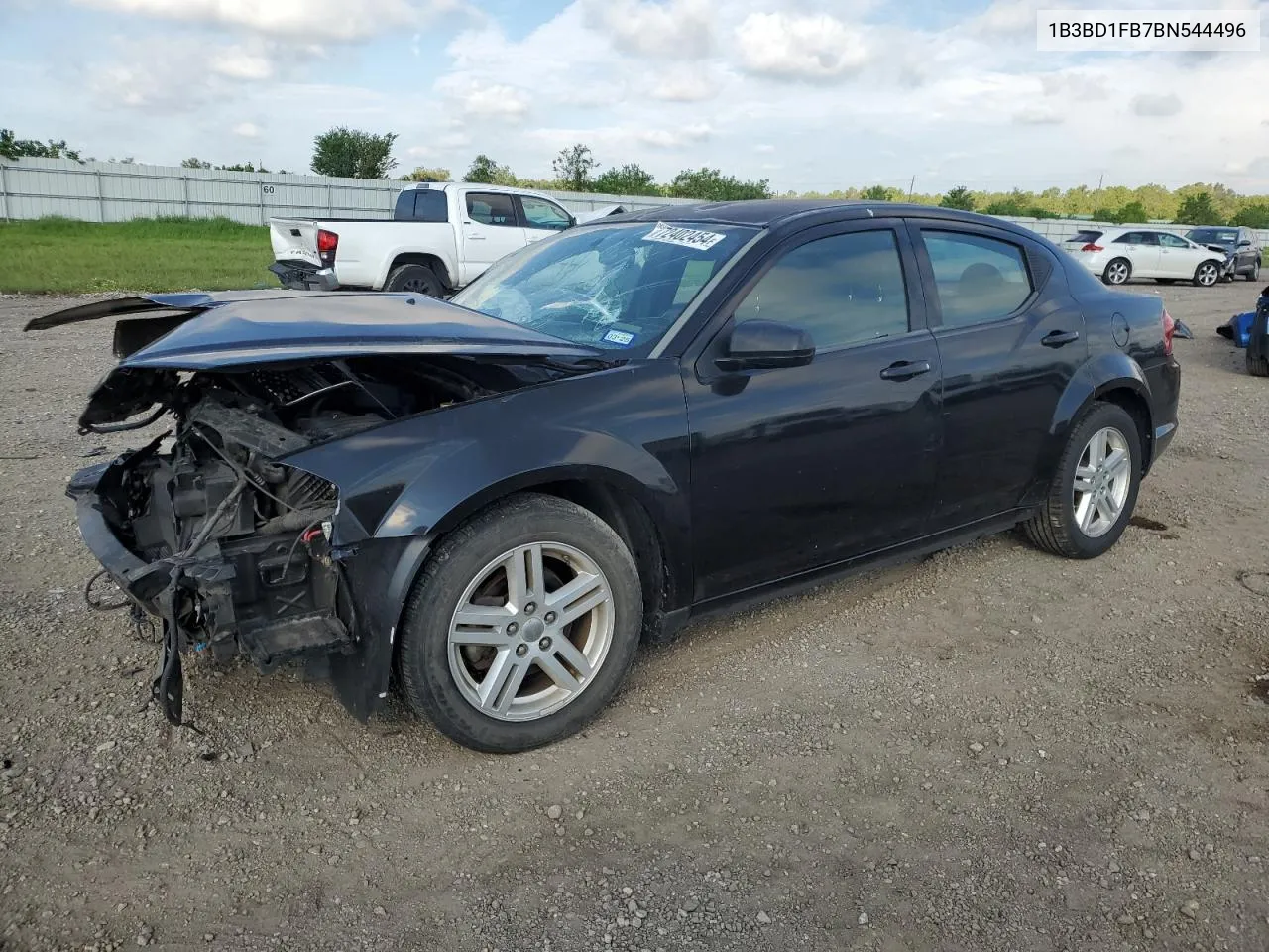 2011 Dodge Avenger Mainstreet VIN: 1B3BD1FB7BN544496 Lot: 72402454