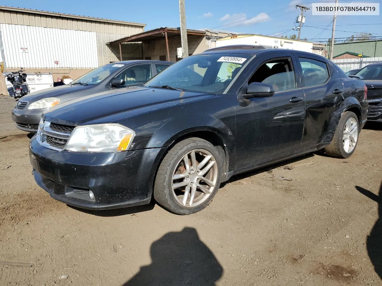 2011 Dodge Avenger Mainstreet VIN: 1B3BD1FG7BN544719 Lot: 74520954