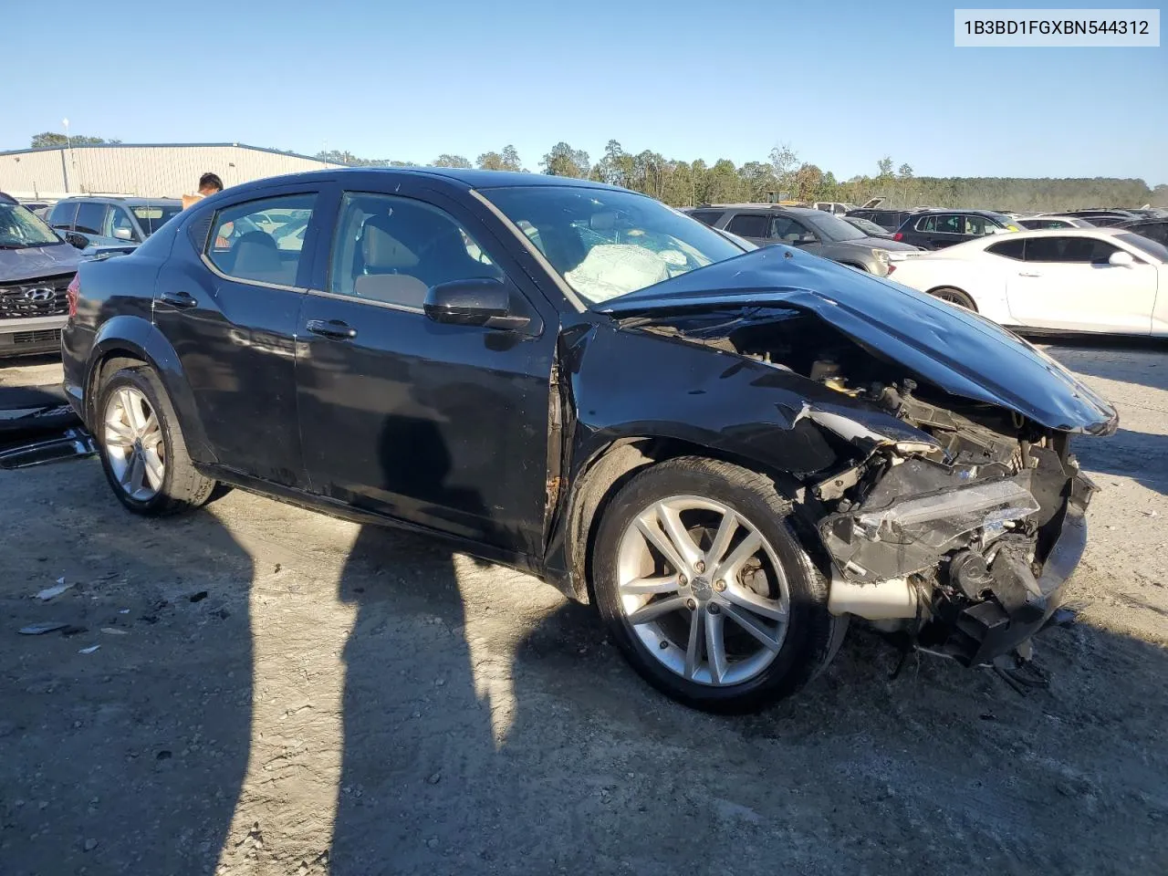 2011 Dodge Avenger Mainstreet VIN: 1B3BD1FGXBN544312 Lot: 74907234