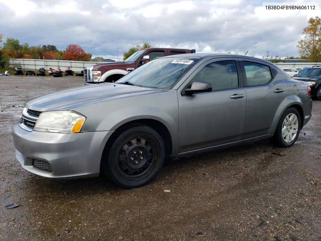 2011 Dodge Avenger Express VIN: 1B3BD4FB9BN606112 Lot: 76207464