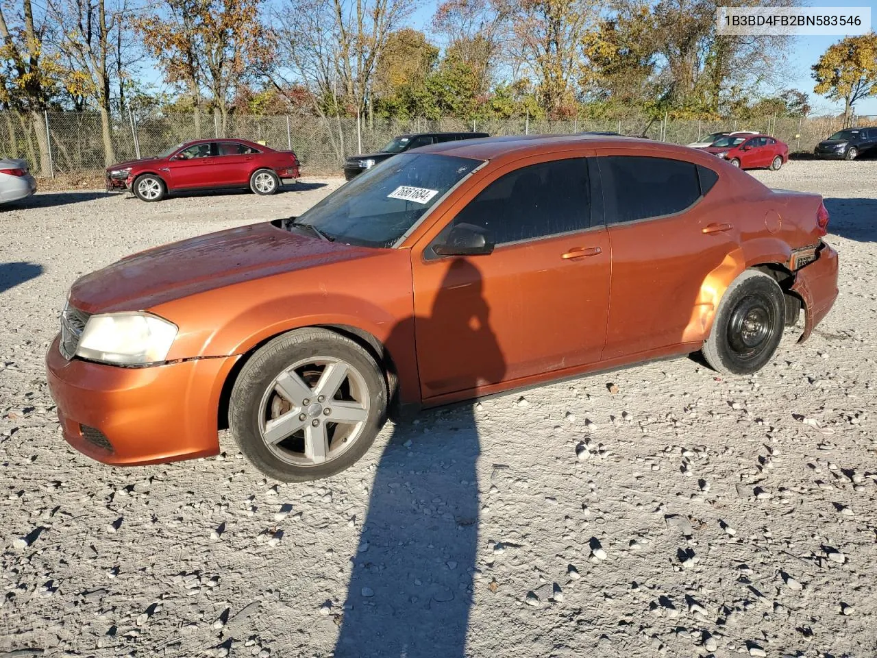 1B3BD4FB2BN583546 2011 Dodge Avenger Express