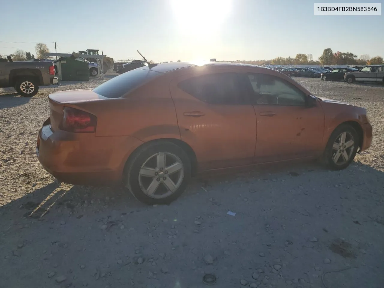 2011 Dodge Avenger Express VIN: 1B3BD4FB2BN583546 Lot: 76861684