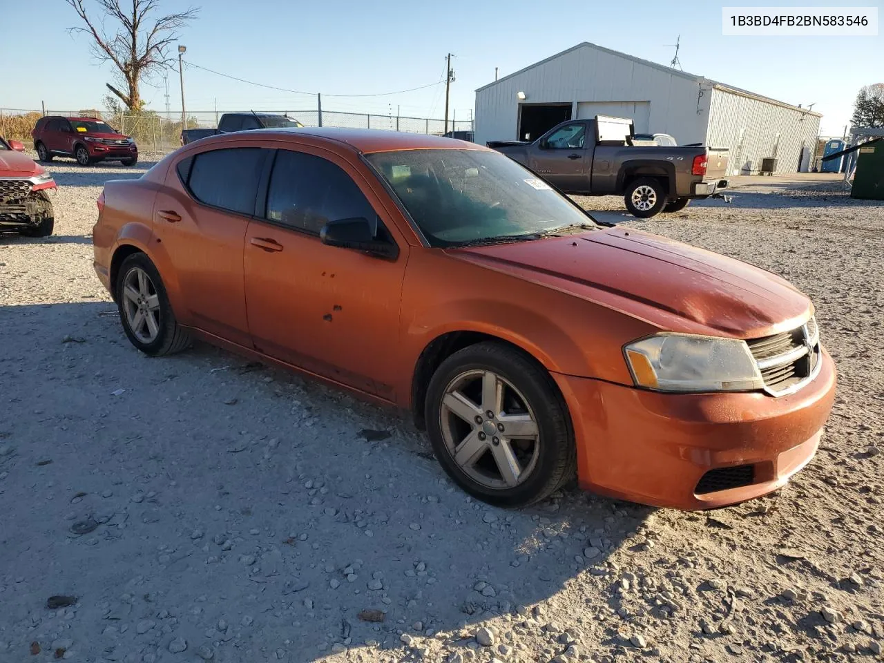 2011 Dodge Avenger Express VIN: 1B3BD4FB2BN583546 Lot: 76861684