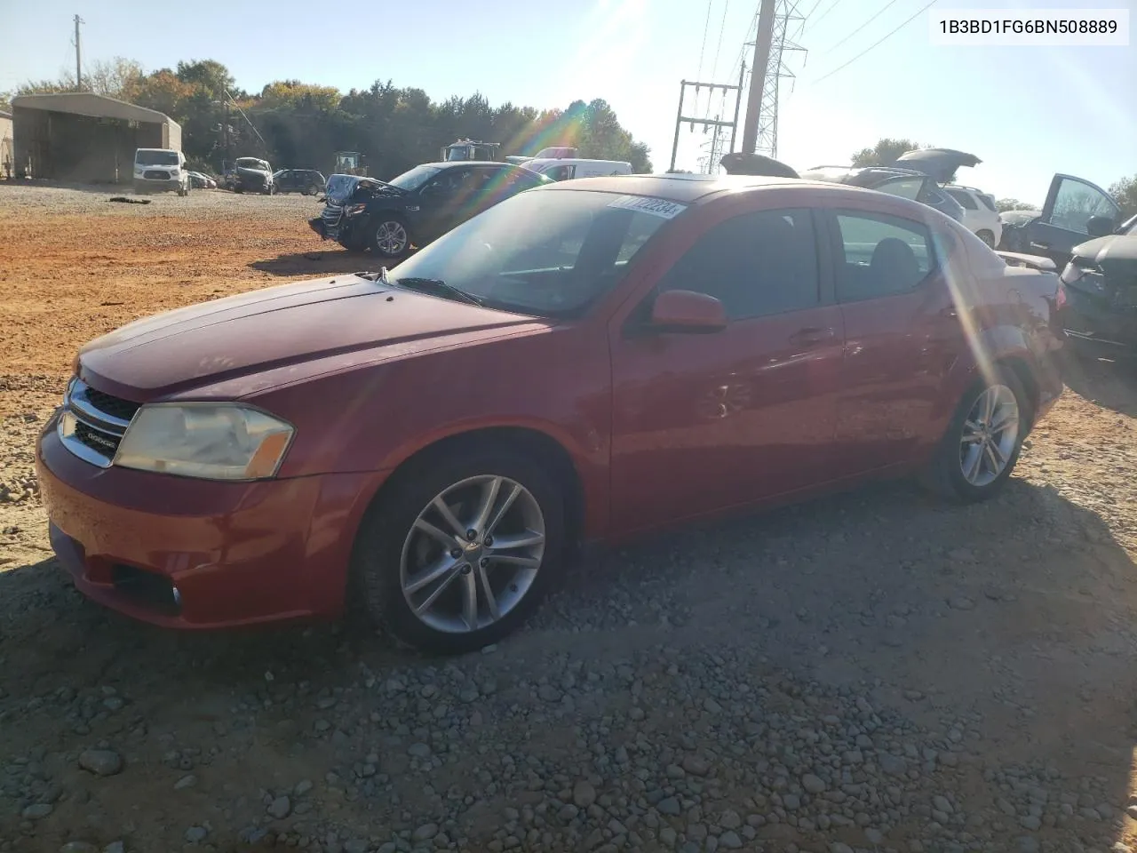 2011 Dodge Avenger Mainstreet VIN: 1B3BD1FG6BN508889 Lot: 77122234