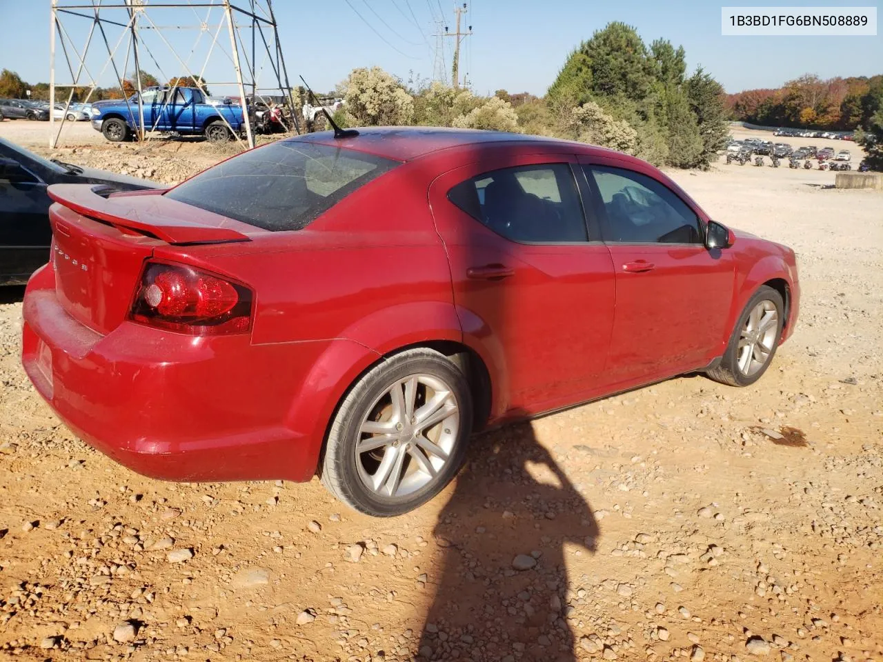 2011 Dodge Avenger Mainstreet VIN: 1B3BD1FG6BN508889 Lot: 77122234