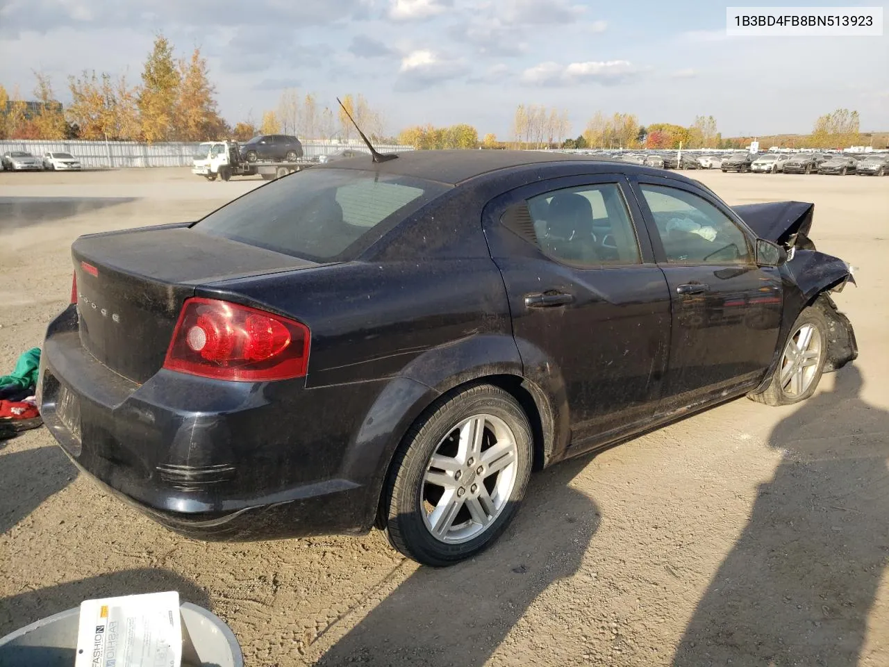 2011 Dodge Avenger Express VIN: 1B3BD4FB8BN513923 Lot: 77334044