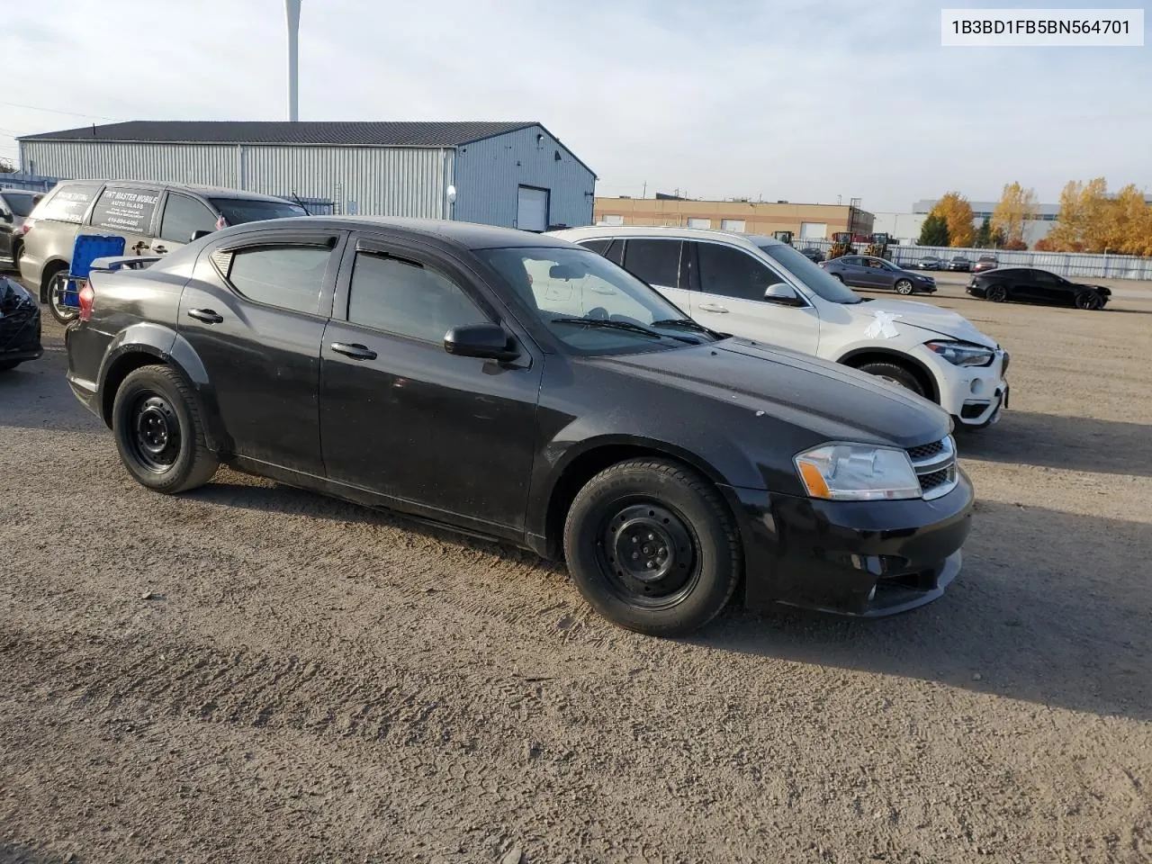 2011 Dodge Avenger Mainstreet VIN: 1B3BD1FB5BN564701 Lot: 77523654