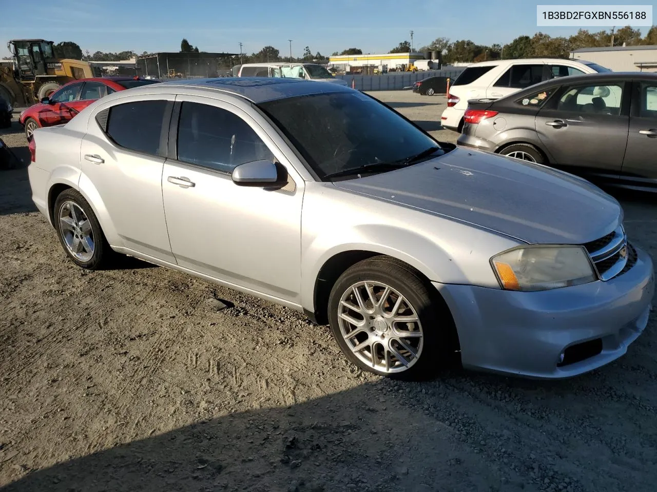 2011 Dodge Avenger Lux VIN: 1B3BD2FGXBN556188 Lot: 77893044