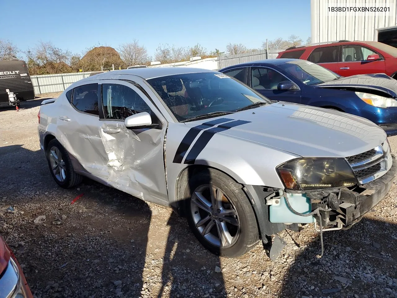 2011 Dodge Avenger Mainstreet VIN: 1B3BD1FGXBN526201 Lot: 79024734