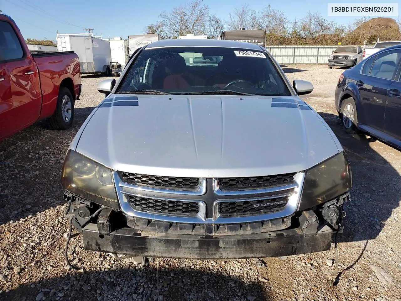 2011 Dodge Avenger Mainstreet VIN: 1B3BD1FGXBN526201 Lot: 79024734