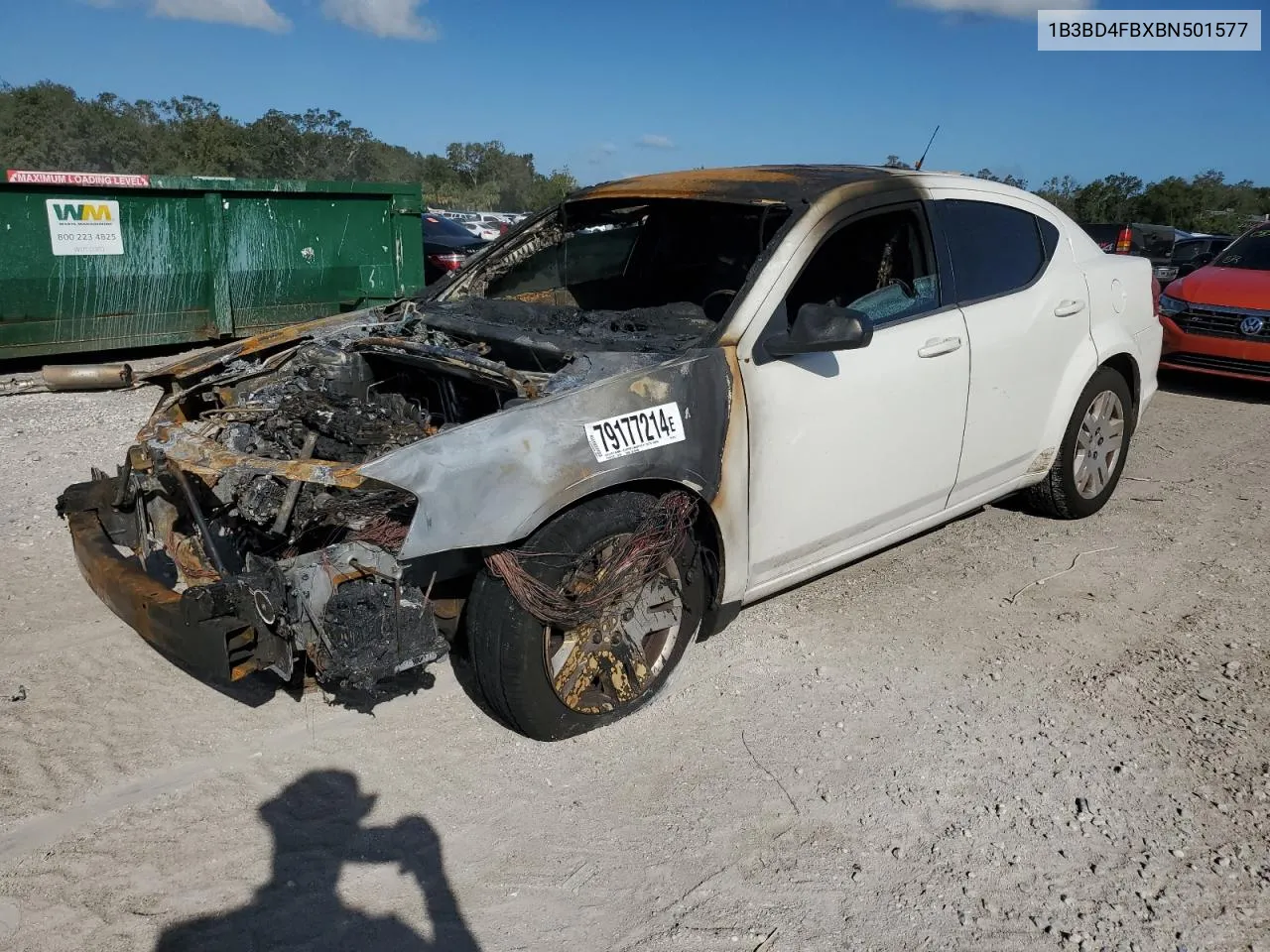 2011 Dodge Avenger Express VIN: 1B3BD4FBXBN501577 Lot: 79177214