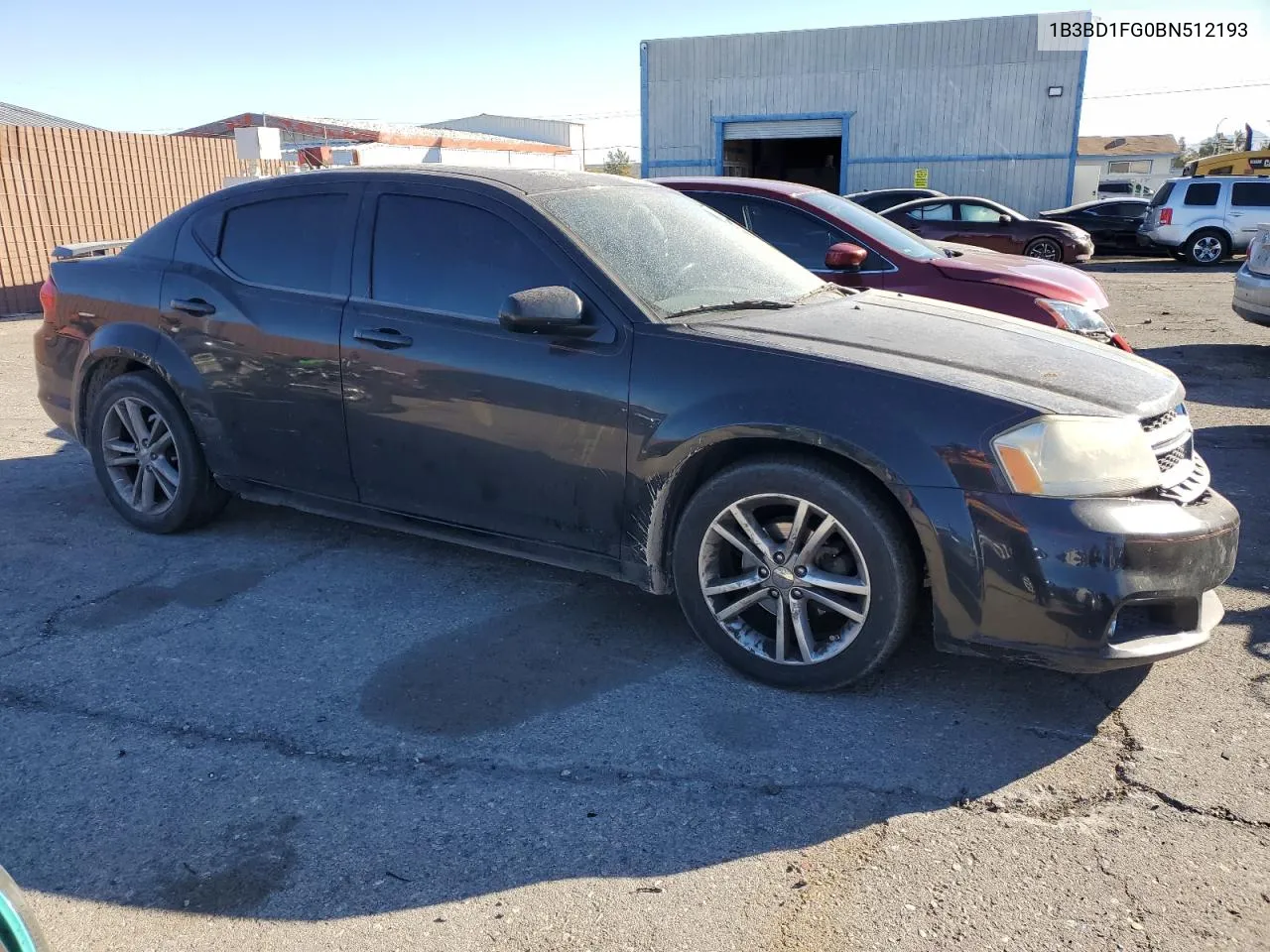 2011 Dodge Avenger Mainstreet VIN: 1B3BD1FG0BN512193 Lot: 80291174