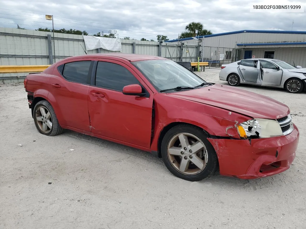 2011 Dodge Avenger Lux VIN: 1B3BD2FG3BN519399 Lot: 80647144