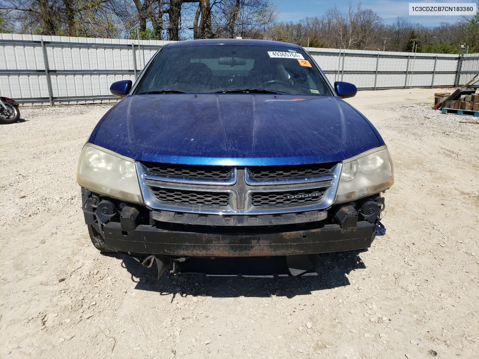 2012 Dodge Avenger Sxt VIN: 1C3CDZCB7CN183380 Lot: 49365764