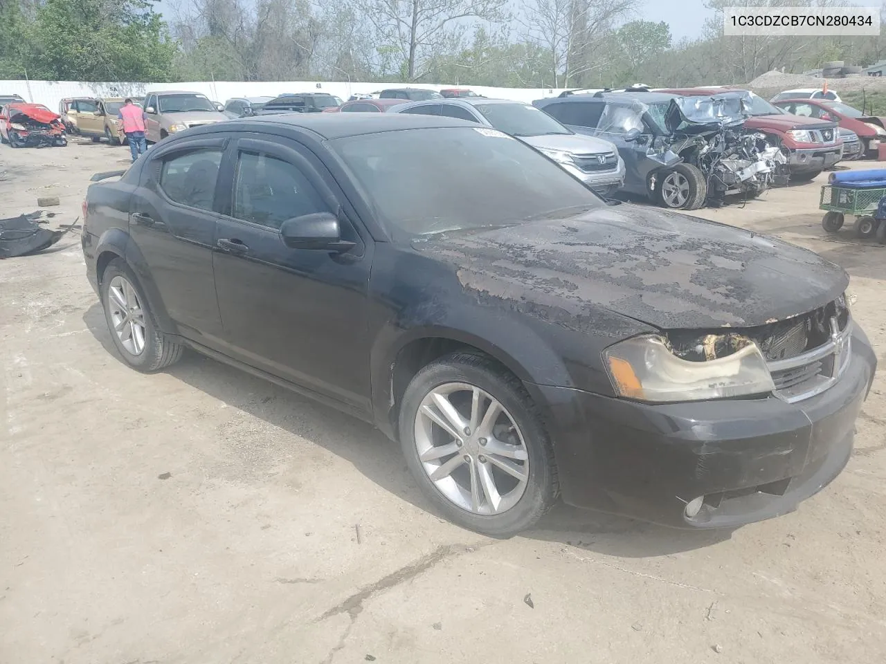 2012 Dodge Avenger Sxt VIN: 1C3CDZCB7CN280434 Lot: 50991994