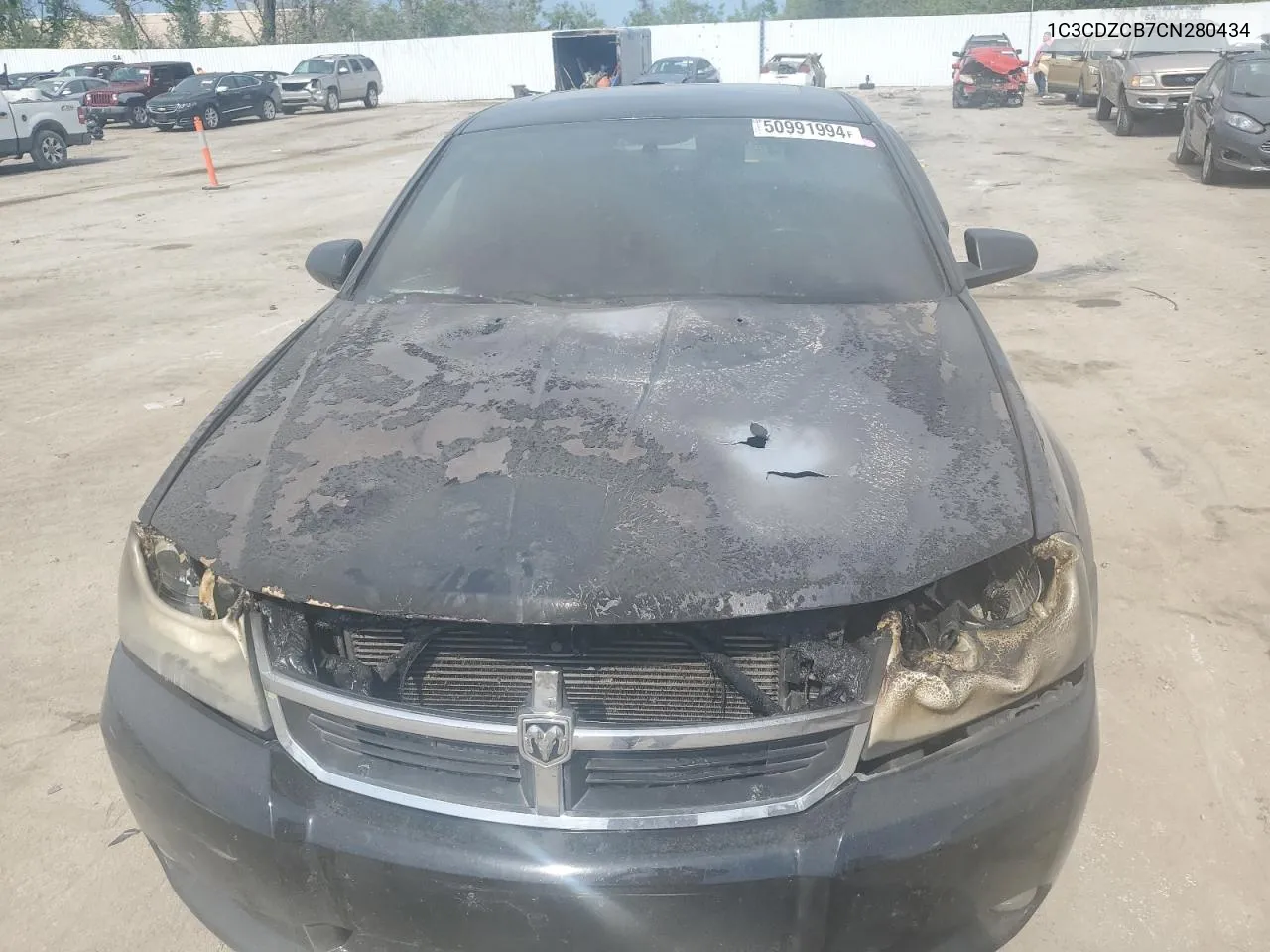 2012 Dodge Avenger Sxt VIN: 1C3CDZCB7CN280434 Lot: 50991994