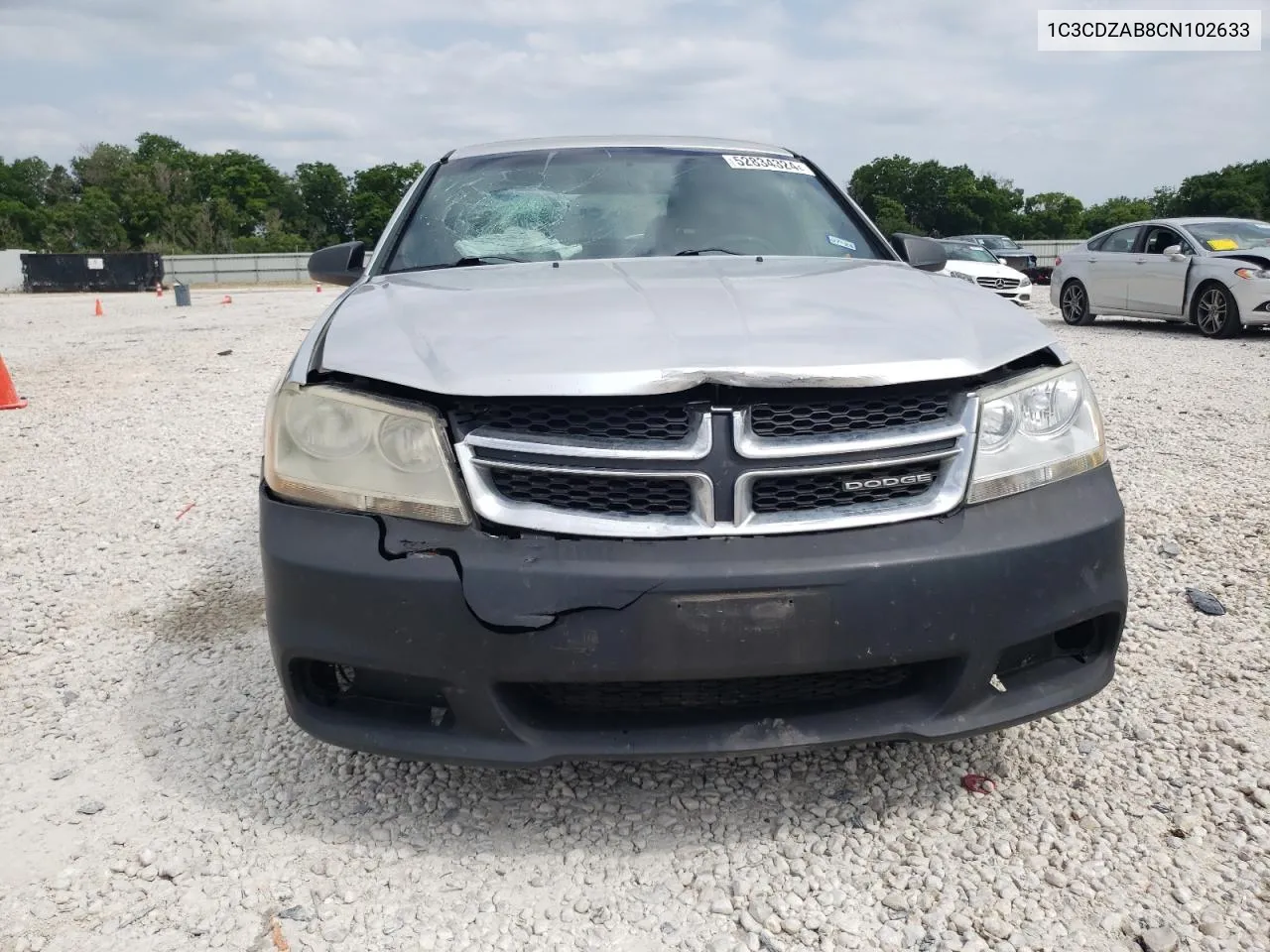 2012 Dodge Avenger Se VIN: 1C3CDZAB8CN102633 Lot: 52834324