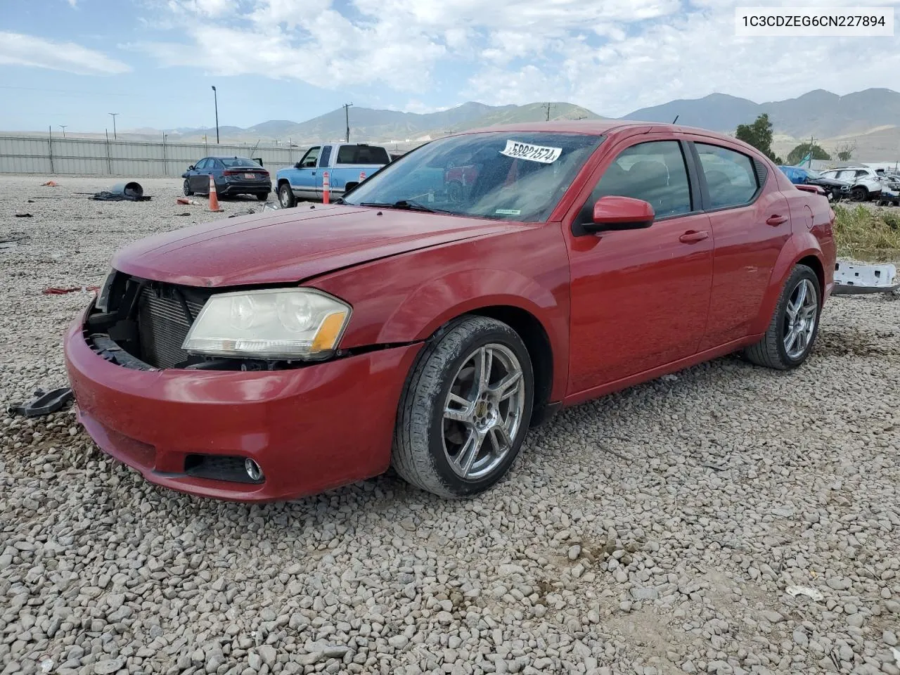 2012 Dodge Avenger Sxt VIN: 1C3CDZEG6CN227894 Lot: 58921574